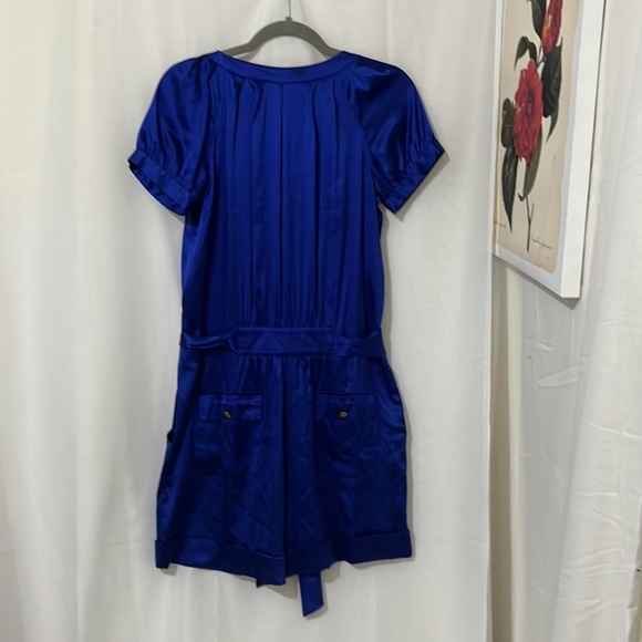 Diane Von Fergstenburg Brilliant Blue 92% Silk Jumper a116 - Picture 4 of 4